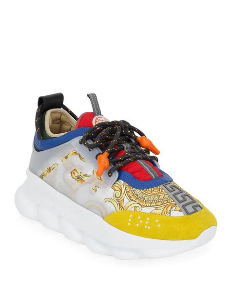 men's versace chain reactions|authentic Versace chain reaction sneakers.